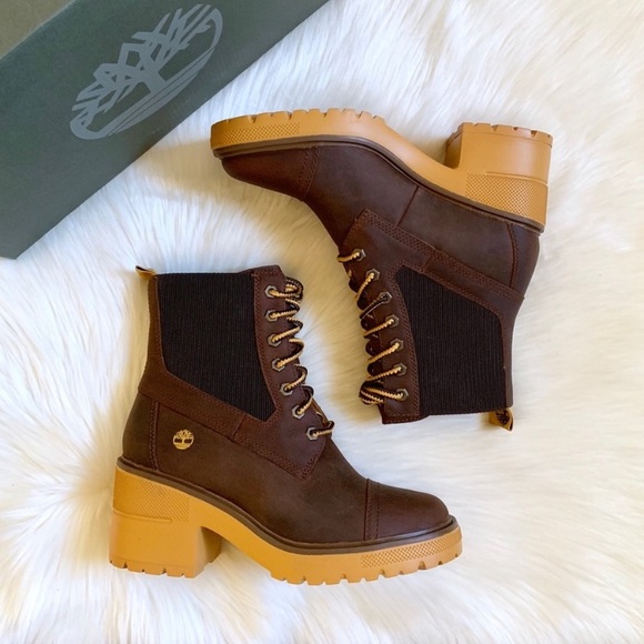 Timberland Brown Silver Blossom Mid Boots - Picture 3 of 8